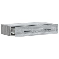 Wandmontage Zijtafel Grijs sonoma 87,5 x 34,5 x 17 cm 4
