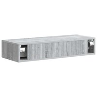 Wandmontage Zijtafel Grijs sonoma 87,5 x 34,5 x 17 cm 7