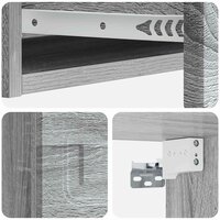 Wandmontage Zijtafel Grijs sonoma 87,5 x 34,5 x 17 cm 8