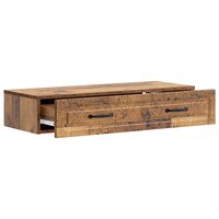 Wandmontage Zijtafel Oud hout 87,5 x 34,5 x 17 cm Bewerkt hout 4