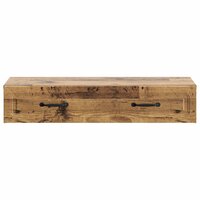 Wandmontage Zijtafel Oud hout 87,5 x 34,5 x 17 cm Bewerkt hout 5