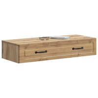 Wandmontage Zijtafel 87,5 x 34,5 x 17 cm Bewerkt hout 3