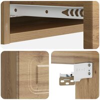 Wandmontage Zijtafel 87,5 x 34,5 x 17 cm Bewerkt hout 8