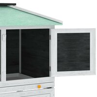 Dierenhok twee verdiepingen hout   8