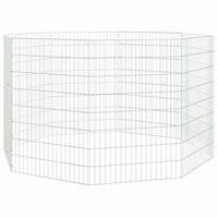 Dierenverblijf 8 panelen 54x80 cm gegalvaniseerd ijzer 3
