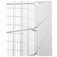 Vrije uitloop dierenverblijf 8 panelen 54x100 cm gegalvaniseerd ijzer 6