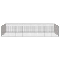 Dierenverblijf 24 panelen 54x80 cm gegalvaniseerd ijzer 4