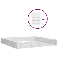 Dierenverblijf 48 panelen 54x80 cm gegalvaniseerd ijzer 2