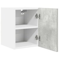 Hangkast Beton Grijs en Wit 30 x 31 x 40 cm Bewerkt hout 5