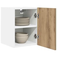 Hangkast Ambachtelijke Eik en Wit 30 x 31 x 40 cm Bewerkt hout 3