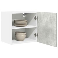 Hangkast Beton Grijs en Wit 40 x 31 x 40 cm Bewerkt hout 3