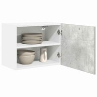 Hangkast Beton Grijs en Wit 50 x 31 x 40 cm Bewerkt hout 3