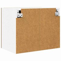 Hangkast Ambachtelijke Eik en Wit 50 x 31 x 40 cm Bewerkt hout 8