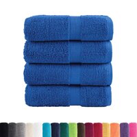 Premium washandjes SOLUND 4 stuks blauw 30x30 cm 600 g/m&sup2; 2