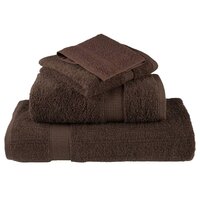 Premium washandjes SOLUND 4 stuks bruin 30x30 cm 600 g/m&sup2; 4