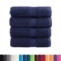 Premium washandjes SOLUND 4 stuks marineblauw 30x30 cm 600 g/m&sup2; 2