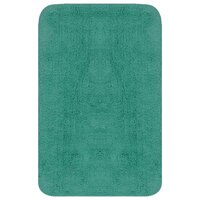 Badmattenset stof turquoise 3-delig 2