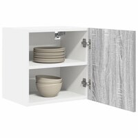 Hangkast Grijs Sonoma en Wit 40 x 31 x 40 cm Bewerkt hout 3