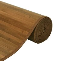 Vloerkleed rechthoekig 60x100 cm bamboe bruin 4
