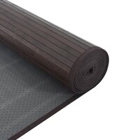 Vloerkleed rechthoekig 60x100 cm bamboe donkerbruin 5
