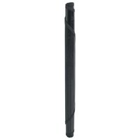 Vloerkleed rond 60 cm bamboe zwart 3
