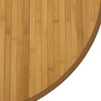Vloerkleed rond 100 cm bamboe naturel 6