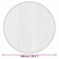Vloerkleed rond 100 cm bamboe naturel 8
