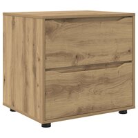 Opbergkast 60 x 48 x 57 cm Bewerkt hout Artisan Eiken 2