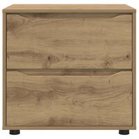 Opbergkast 60 x 48 x 57 cm Bewerkt hout Artisan Eiken 6