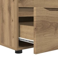 Opbergkast 60 x 48 x 57 cm Bewerkt hout Artisan Eiken 9