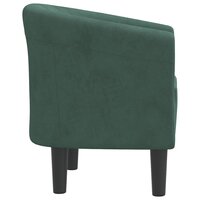 Kuipstoel fluweel donkergroen 4