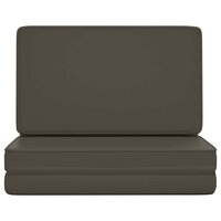 Vloerstoel inklapbaar kunstleer antracietkleurig 3