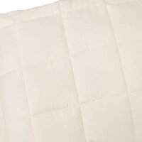 Verzwaringsdeken 120x180 cm 5 kg stof lichtcr&egrave;mekleurig 4