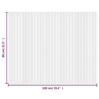 Vloerkleed rechthoekig 80x100 cm bamboe bruin 8
