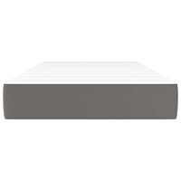 Pocketveringmatras medium 90x200x20 cm kunstleer grijs 3
