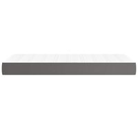 Pocketveringmatras medium 90x200x20 cm kunstleer grijs 4