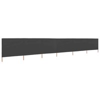 Windscherm 6-panelen 800x160 cm stof antraciet 2