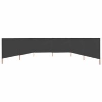 Windscherm 6-panelen 800x160 cm stof antraciet 3