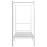 Hemelbedframe metaal wit 90x200 cm 3