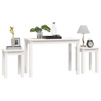 Tafeltjesset 3 st massief grenenhout wit 4