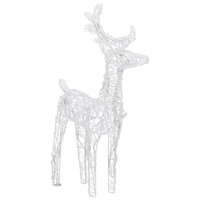 Kerstrendieren 2 st 80 LED&amp;apos;s acryl koudwit 6
