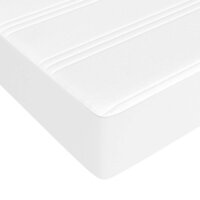 Pocketveringmatras medium 90x200x20 cm kunstleer wit 5