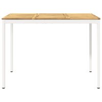 Tuin Bartafel Wit 147 x 88,5 x 105 cm Massief Acaciahout 3