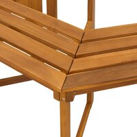 Boombank 2 st 160 x 140 x 86 cm Massief Acaciahout Naturel 6
