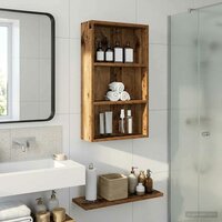 Badkamerwandkast Oudhout 40 x 14 x 70 cm Geconstrueerd hout 5