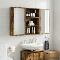 Badkamerwandkast Gerookte Eik 40 x 16 x 62,5 cm 4