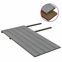 Terrasplanken met accessoires 10 m&sup2; 2,2 m HKC bruin en grijs 3