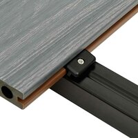 Terrasplanken met accessoires 10 m&sup2; 2,2 m HKC bruin en grijs 9