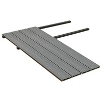 Terrasplanken met accessoires 10 m&sup2; 4 m HKC bruin en grijs 5