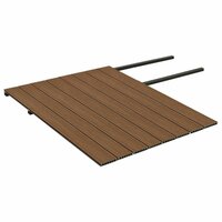 Terrasplanken met accessoires 20 m&sup2; 4 m HKC bruin en grijs 4